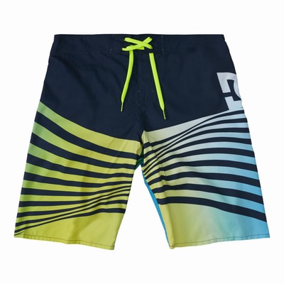 DC Random 21" Boardshorts Férfi Rövidnadrág Sötétkék/Zöld (DAEV16873)